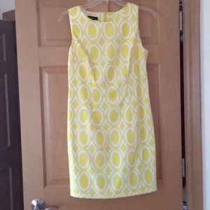 Professional Style Yellow Patterned Dress